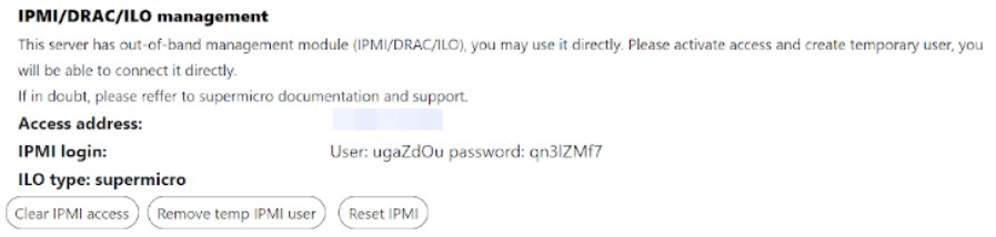To access the console